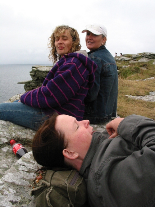 Michelle, Jewels & Kerry at Tintagel Castle